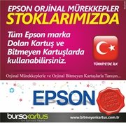 %100 Orjinal Epson Mürekkepleri, Tüm Epson yazıcılarda kullanabilirsiniz..
